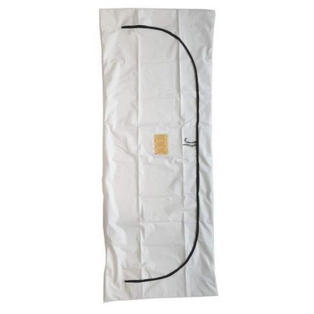 AFS PVC/Vinyl (Curved Zipper) Body Bags 6 Mil–White (Case of 25) 11011